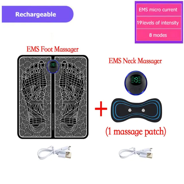 Electric EMS Foot Massager Pad