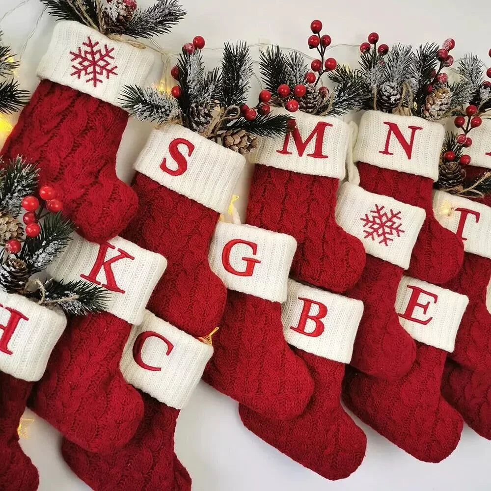 Christmas Letter Socks