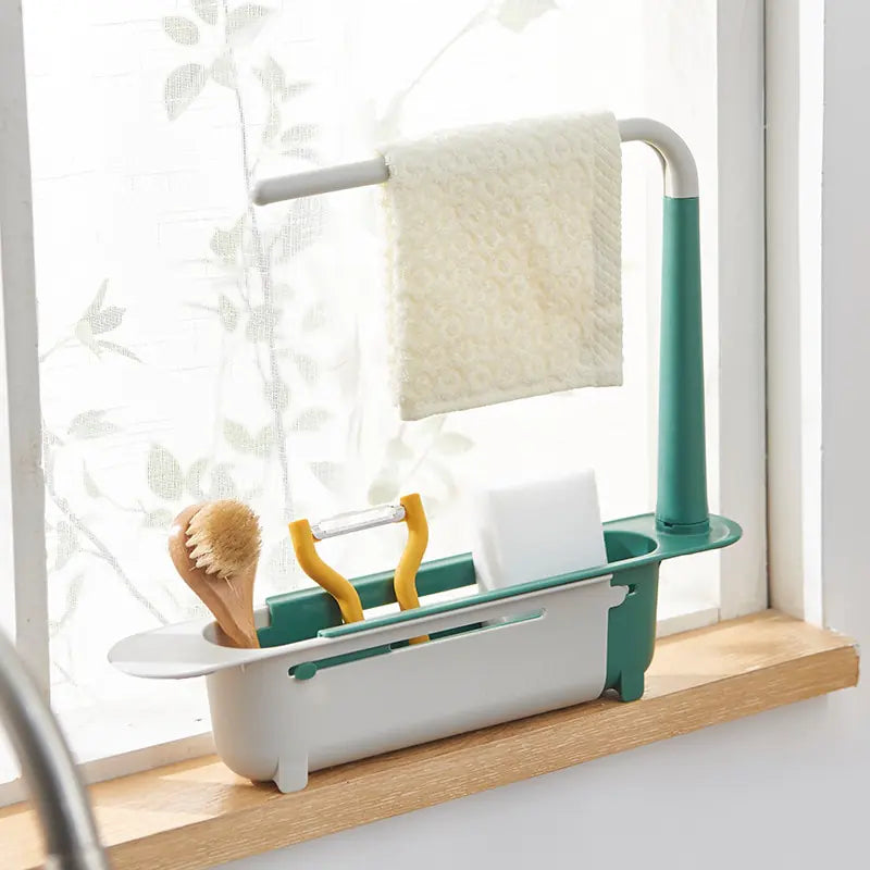 Telescopic Sink Organizer Rack Basket