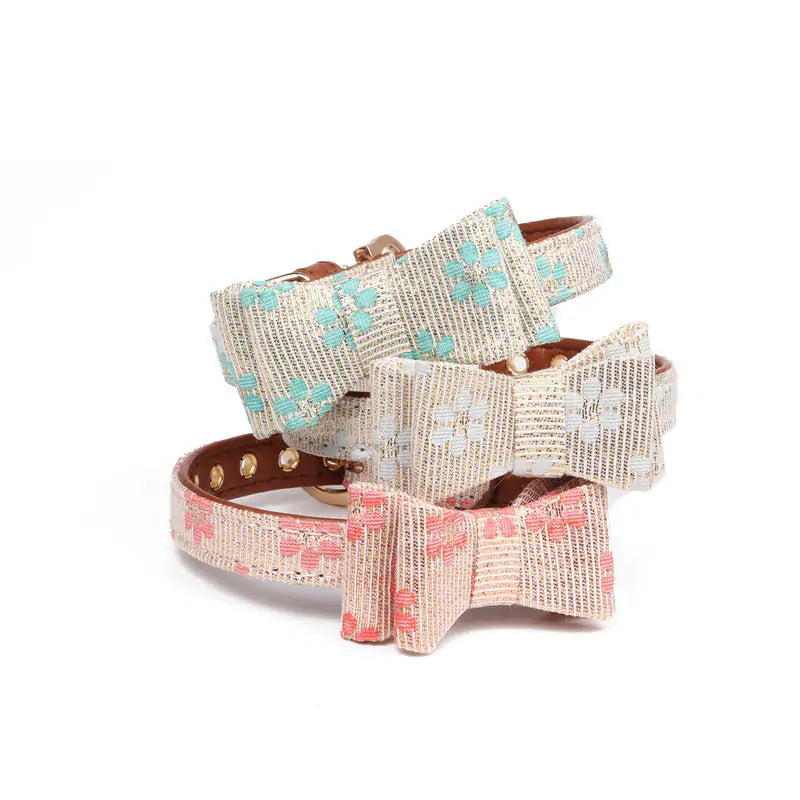 Cute Bowknot Dog Collars