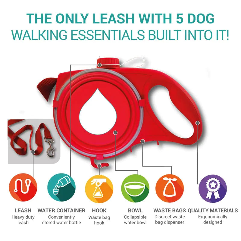 Versatile Pet Leash with Accessories