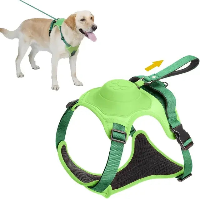 All-in-One Dog Harness & Retractable Leash